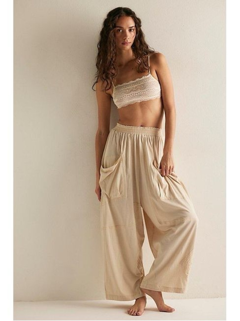 Free People Night Mode Lounge Pants~ Bleached Out